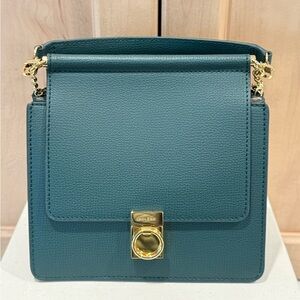 Polene Numéro Sept Mini
STUNNING TEXTURED Green Leather Crossbody Bag